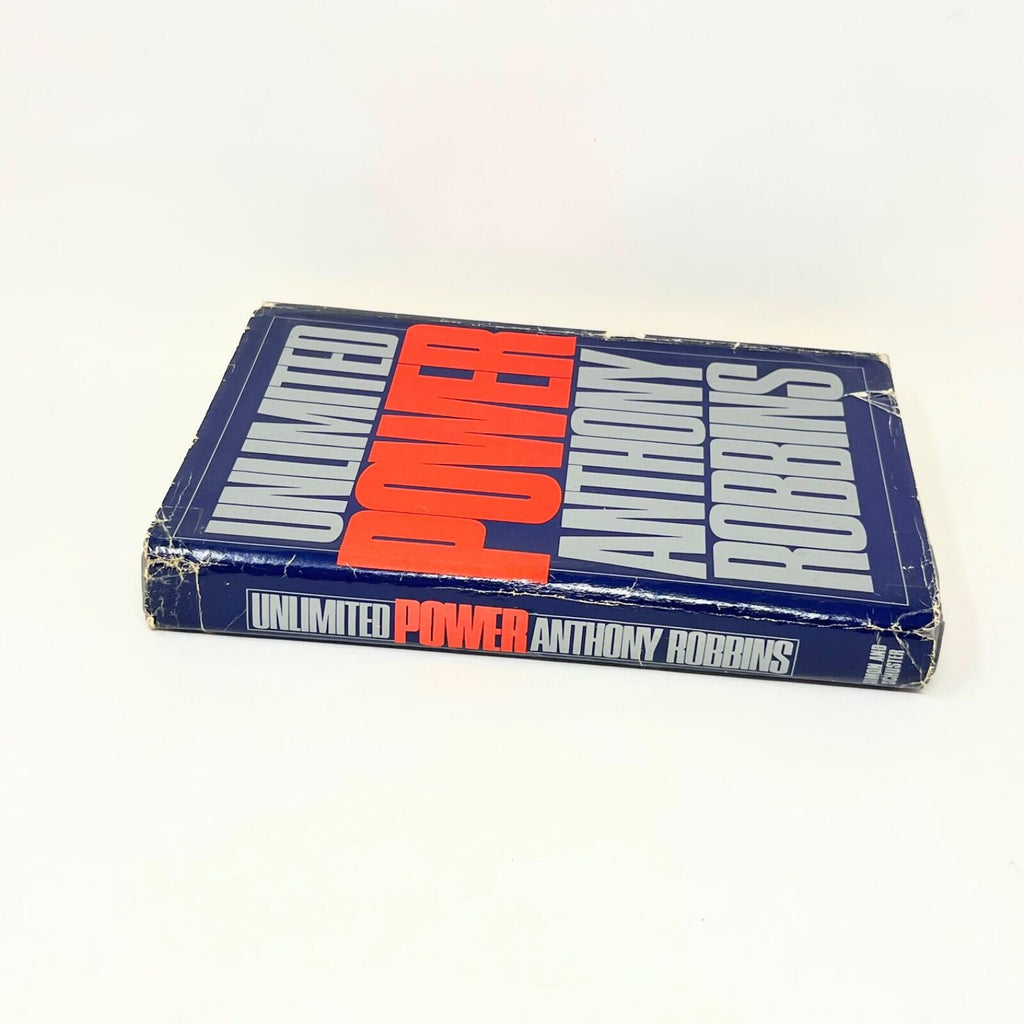 Unlimited Power Hardcover Book Tony Robbins First Edition 1986 HC DJ 2nd Print