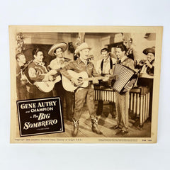1956 Vintage The Big Sombrero Movie Lobby Card Gene Autry (d)
