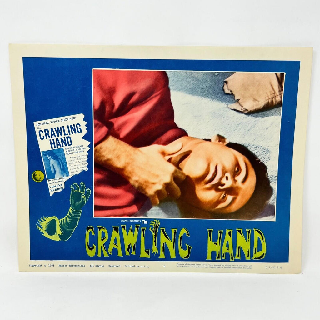 1963 Crawling Hand Collectible movie Lobby Card Set of 8