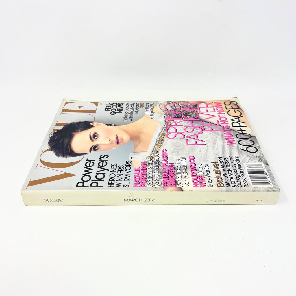 Vogue Magazine March 2006 Natalie Portman Cover No Label VG