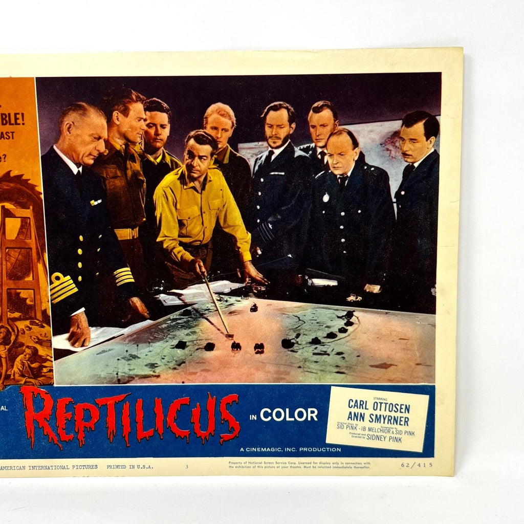 1962 Reptilicus In Color Movie Lobby Card Poster No.3