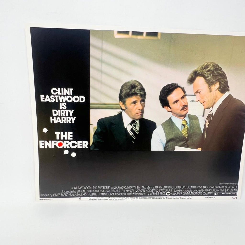 Clint Eastwood Is Dirty Harry The Enforcer Collectible movie Lobby Card No.6