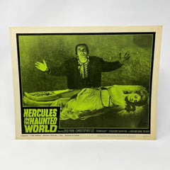 1964 Hercules in The Haunted Word Lobby Card Poster #3 Christopher Lee Reg Park