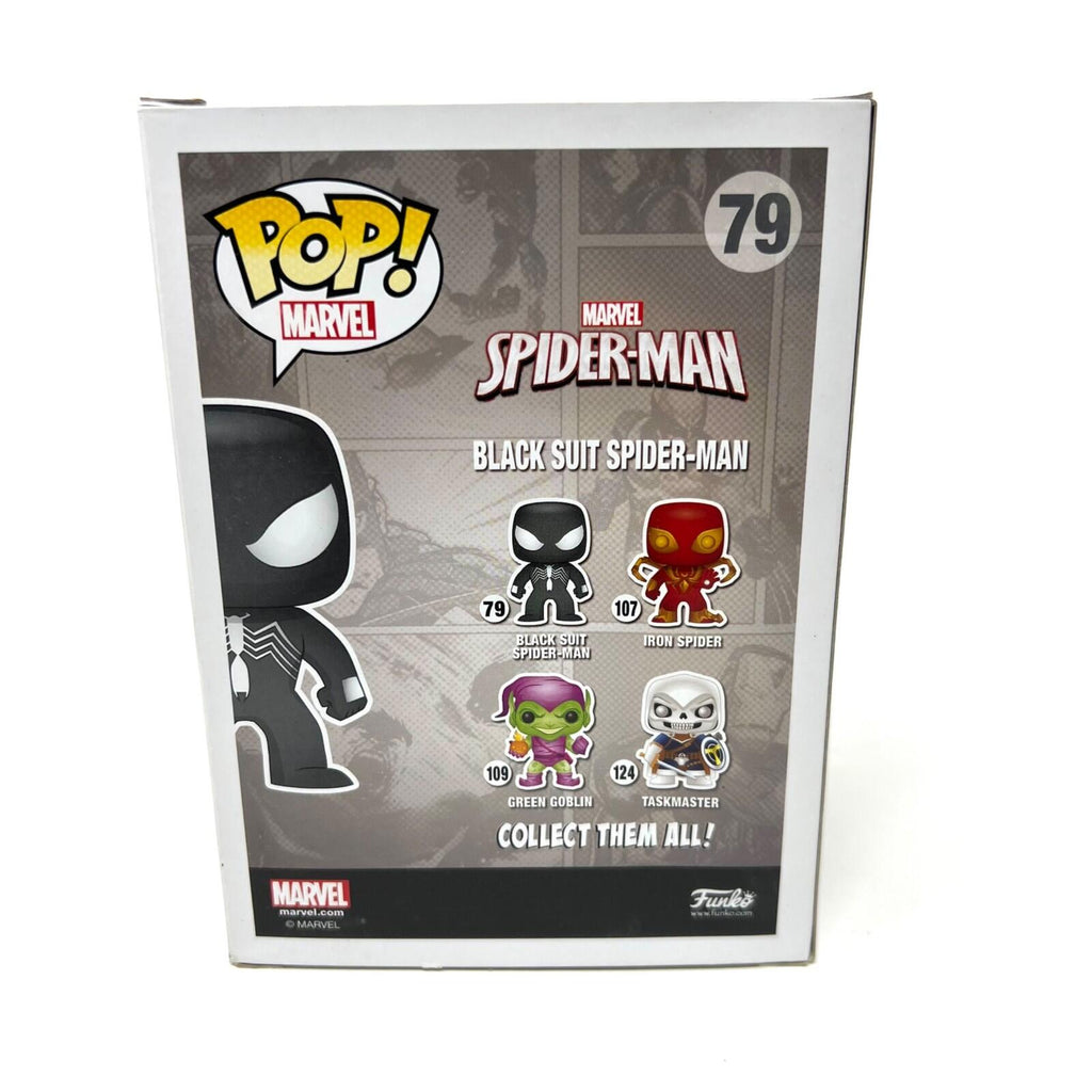 Funko Pop Marvel Walgreens Exclusive Black Suit Spider-Man bobble-head