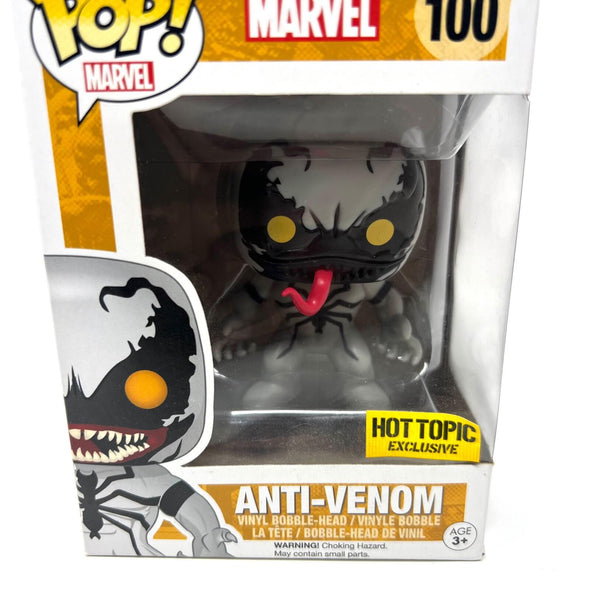 Funko Pop Marvel Hot Topic Anti-Venom Binyl Bobble-Head
