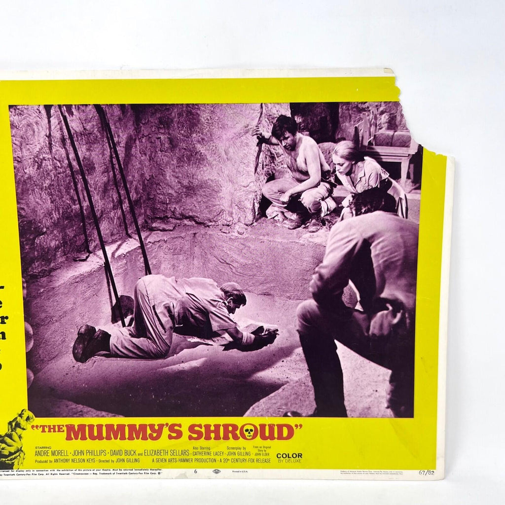 1967 The Mummy's Shroud Original Movie Lobby Card