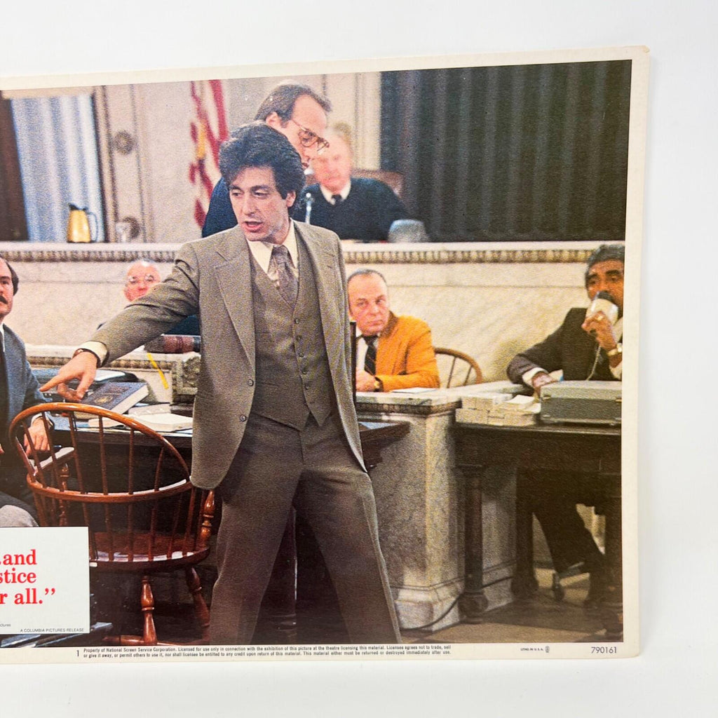 1979 and Justice For All Al Paccino Lobby Card Movie Poster No.1