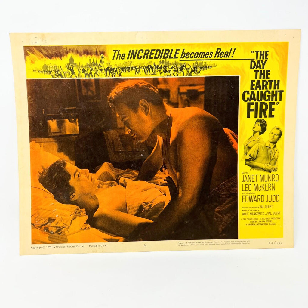 1962 The Day The Earth Cought Fire Collectible movie Lobby Cards set of 8