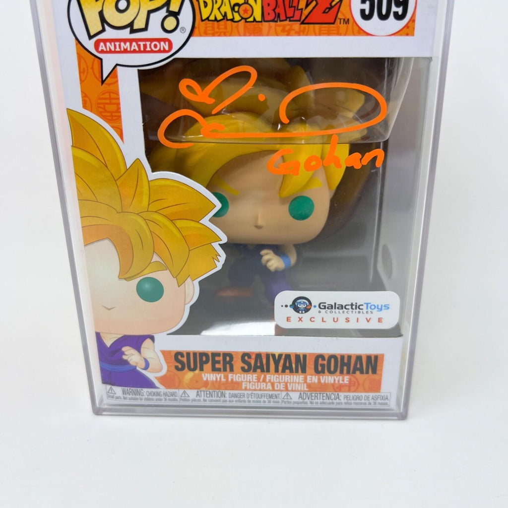 FUNKO POP! Super Saiyan Gohan #509 Colleen Clinkenbeard Signed w/ PSA COA