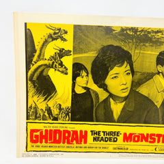 1965 Ghidrah The Three Headed Monsters Godzilla Mothra Rodan Movie Lobby Card 1