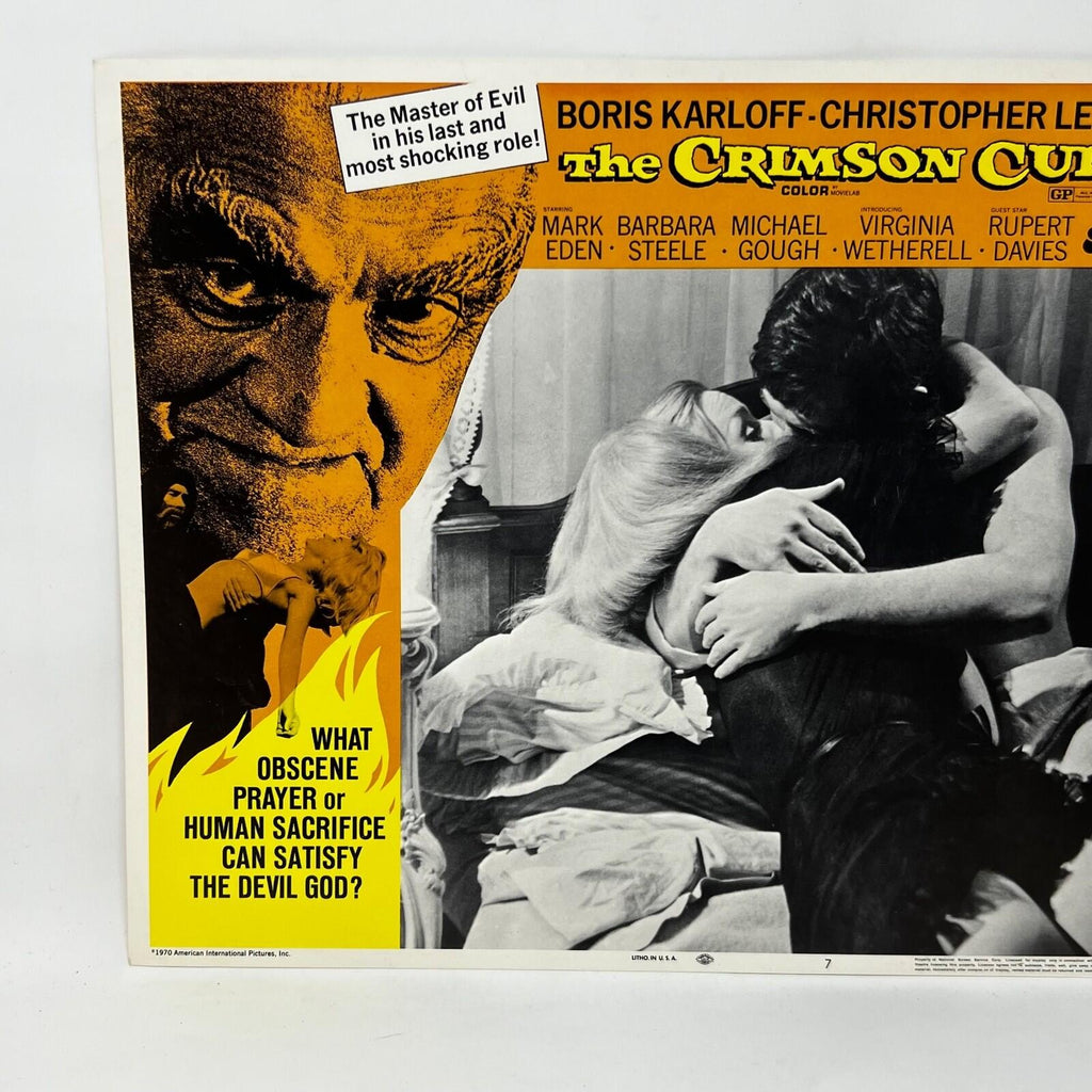 1970 The Crimson Cult Movie Lobby Card No.7
