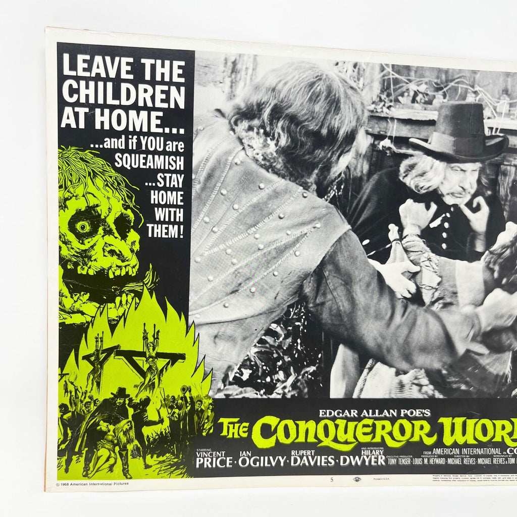 1968 The Conqueror Worm Collectible movie Lobby Card No.5
