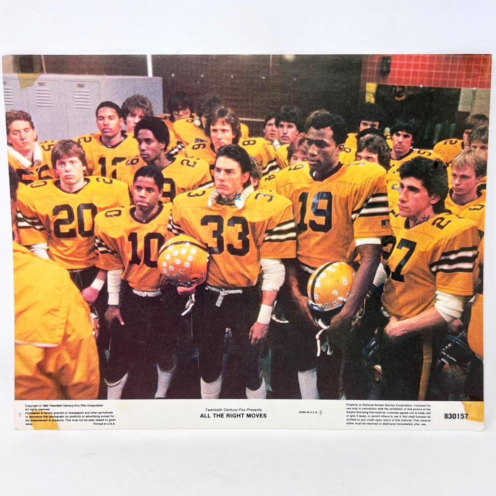 1983 All The Right Moves Original Movie Lobby Card No.1