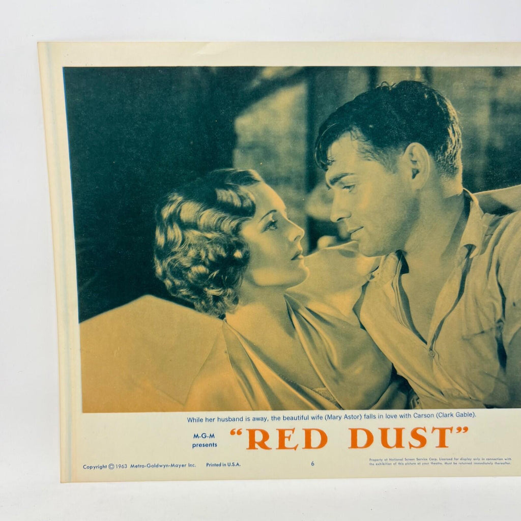 1963 Red Dust Collectible Movie Lobby Card No.6