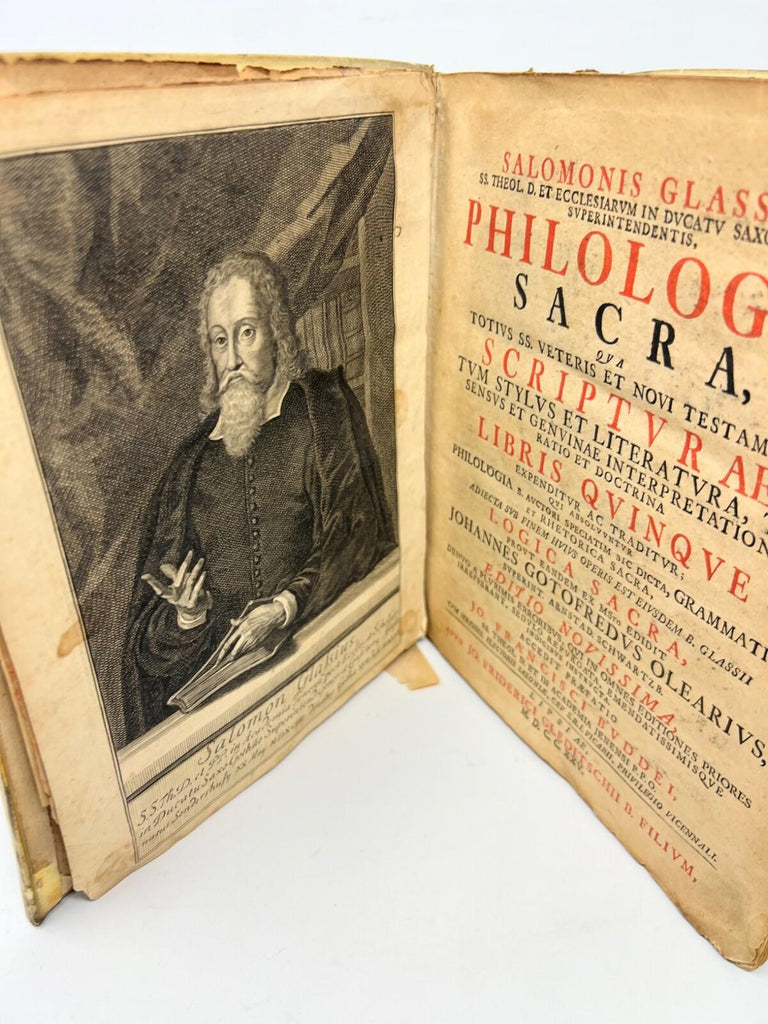 Philologia Sacra Salomon Glassius 1725 Johann Franz Budd J. G. Rühel Ogiaet St