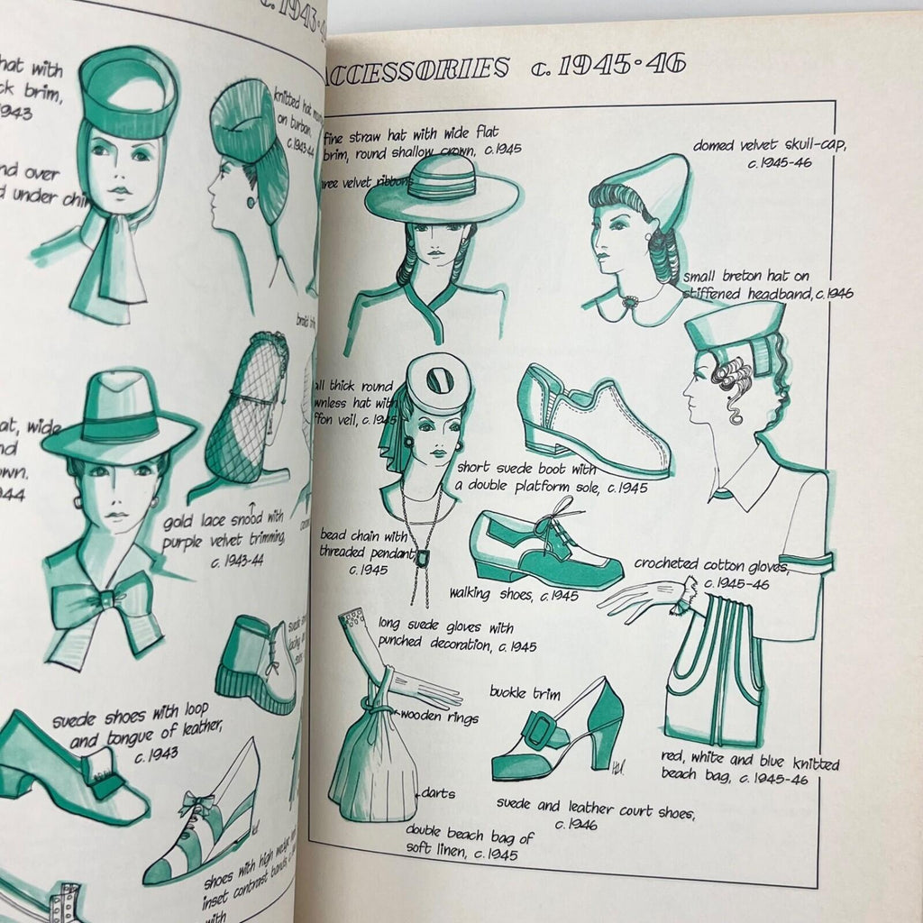 Fashion Sketchbook 1920 – 1960 by John Peacock - Vintage 1977 1st Printing