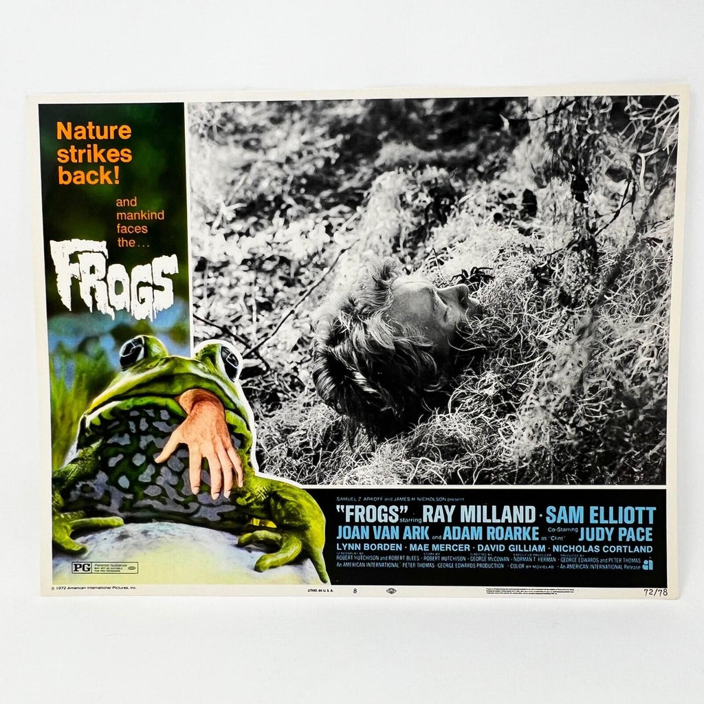 Nature Stikes Back Frogs Collectible movie Lobby Card Set of 8