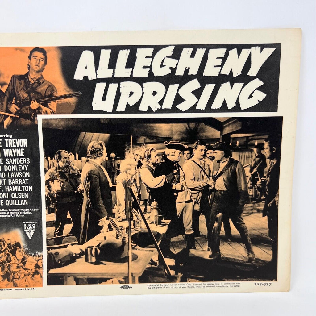 1957 Allegheny Uprising Original Movie Lobby Card Claire Trevor John Wayne b
