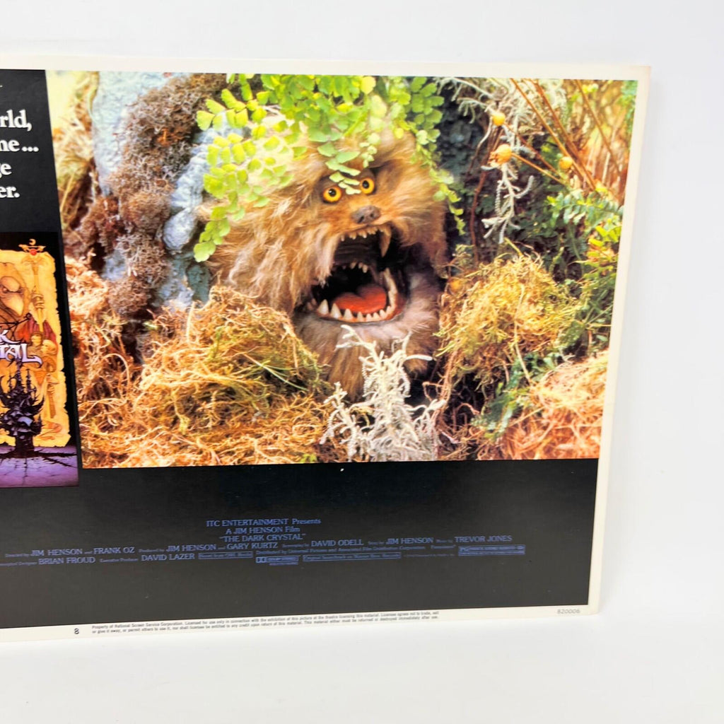 1982 The Dark Crystal Movie Sci-fi Lobby Card Poster No.8
