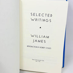 Selected Writings William James HC 1997 Book-of-the-Month Club