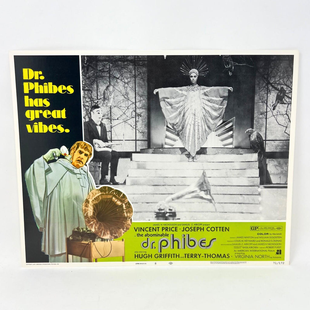 1971 Dr. Phibes has Great Vibes Collectible Movie Lobby Card No.8