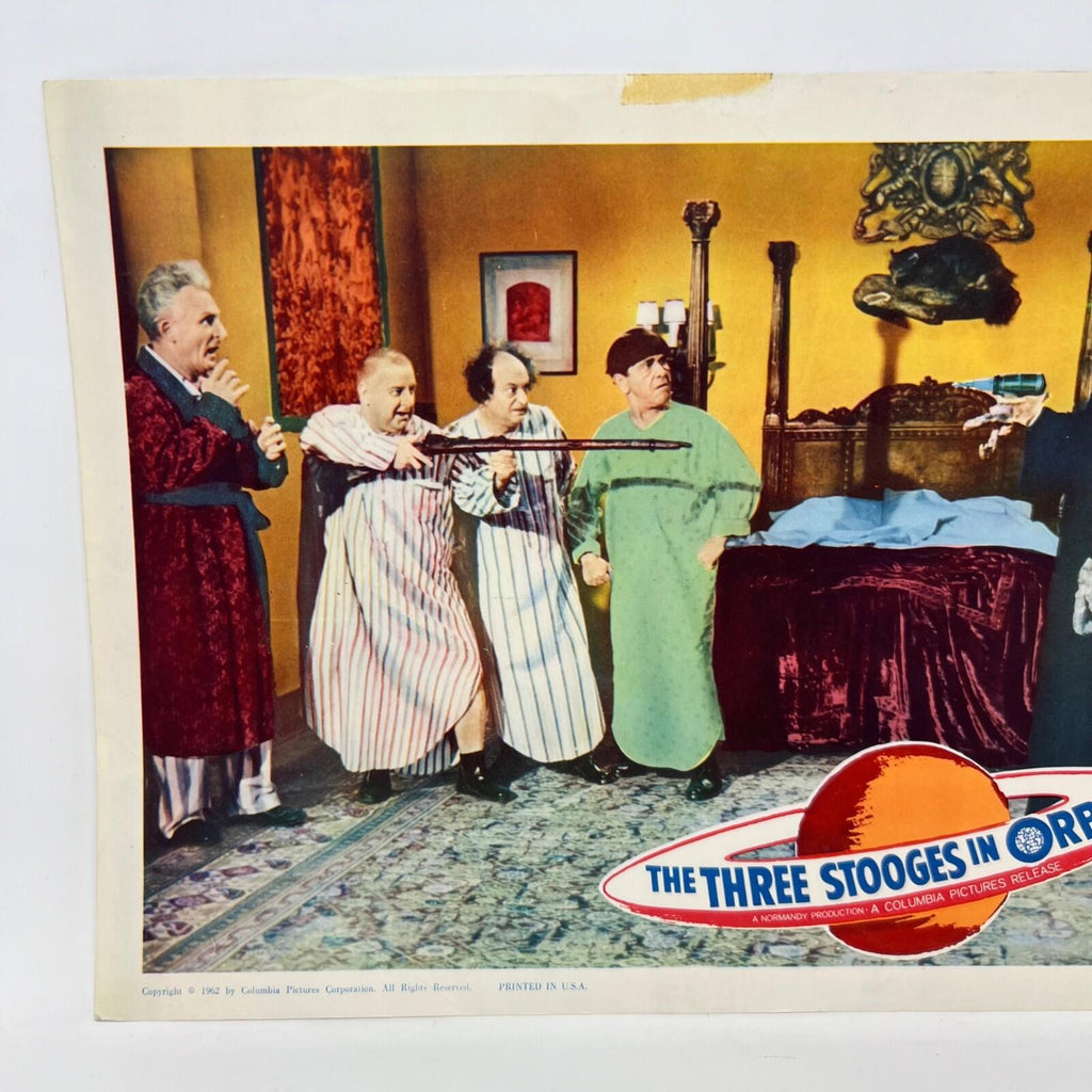 1962 The Three Stooges In Orbit Collectible Movie Lobby Card (b)