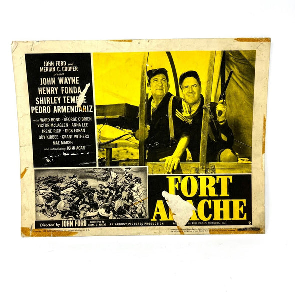 1948 Fort Apache original Lobby Card John Way Shirley Temple Henry Fonda