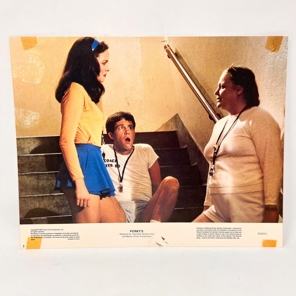 1981 PorkysThe Next Day  Set of 3 Original Movie Lobby Cards