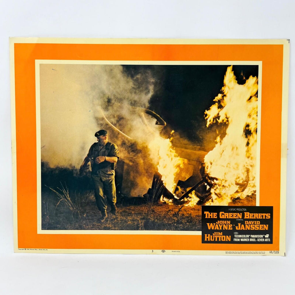 The Green Berets Movie Lobby Card John Wayne David Janssen Jim Hutton No.3