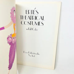 Erte’s Theatrical Costumes Book In Full Color 1979 Costume Design Art