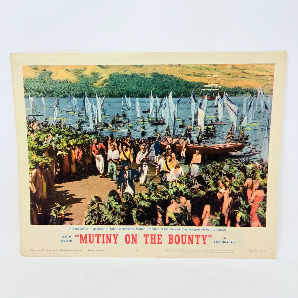 1963 Mutiny On The Bounty Collectible Movie Lobby Card No.4