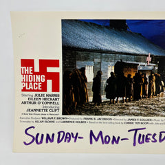 1975 The Hiding Place Collectible Movie Lobby Card (e)