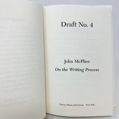 Draft No.4 On the Writing Process Hardcover John McPhee