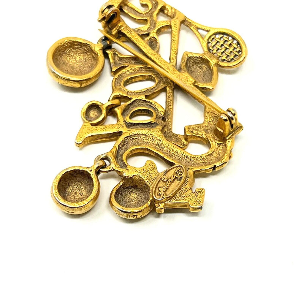 Vintage Danecraft Vintage Pin Love Sports Brooch Pin