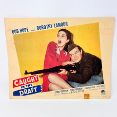Caught In The Draft Vintage Movie Lobby Card (E) Bob Hope Dorothy Lamour