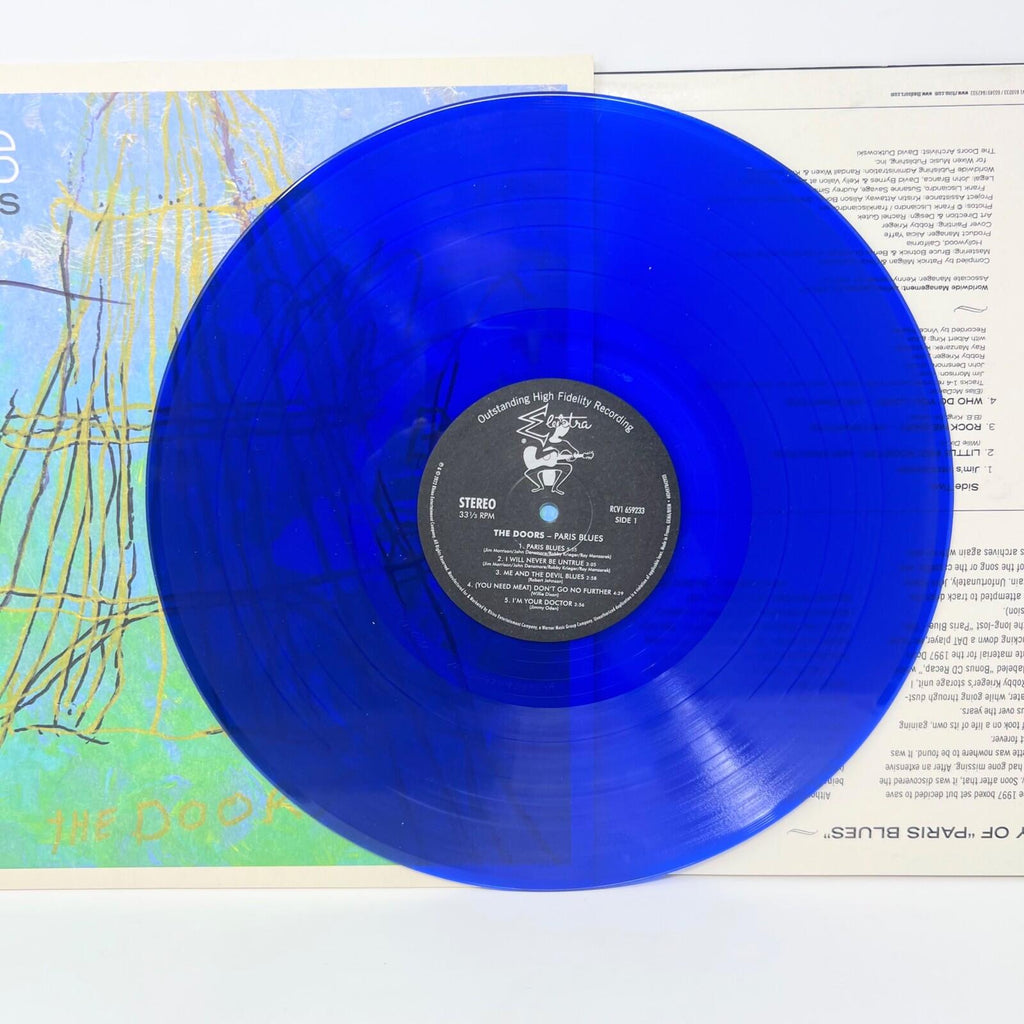 The Doors Paris Blues Vinyl Record LP Autograph by Robby Krieger John Densmore