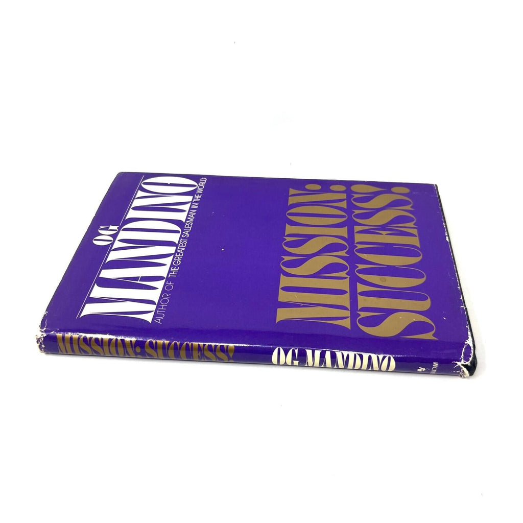 Mission: Success! By OG Mandino 1986, Hardcover First Edition HD DJ