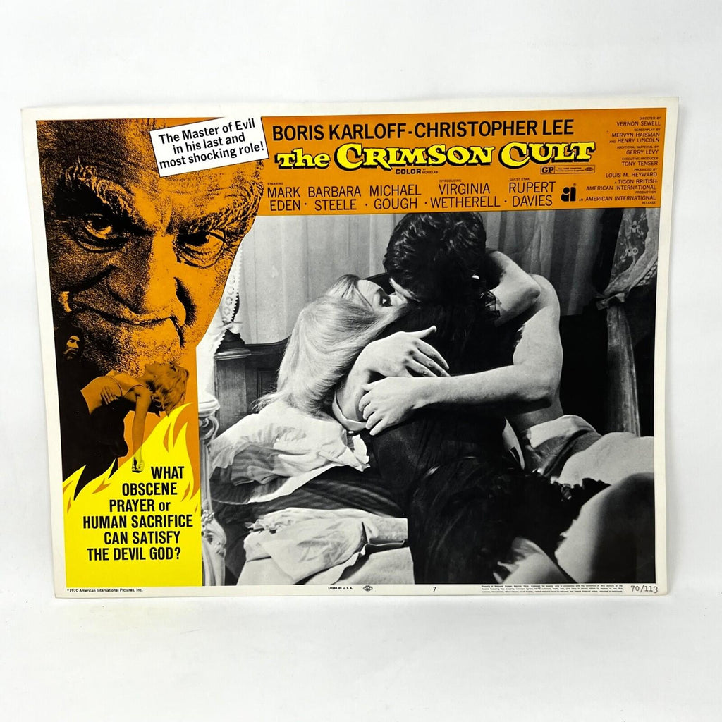 1970 The Crimson Cult Movie Lobby Card No.7