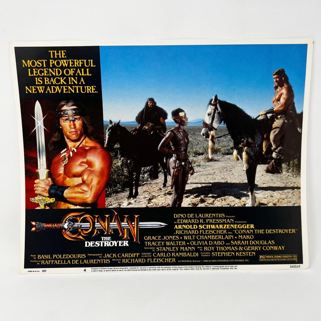 Connan The Destroyer Scifi Collectible movie Lobby Card set of 8