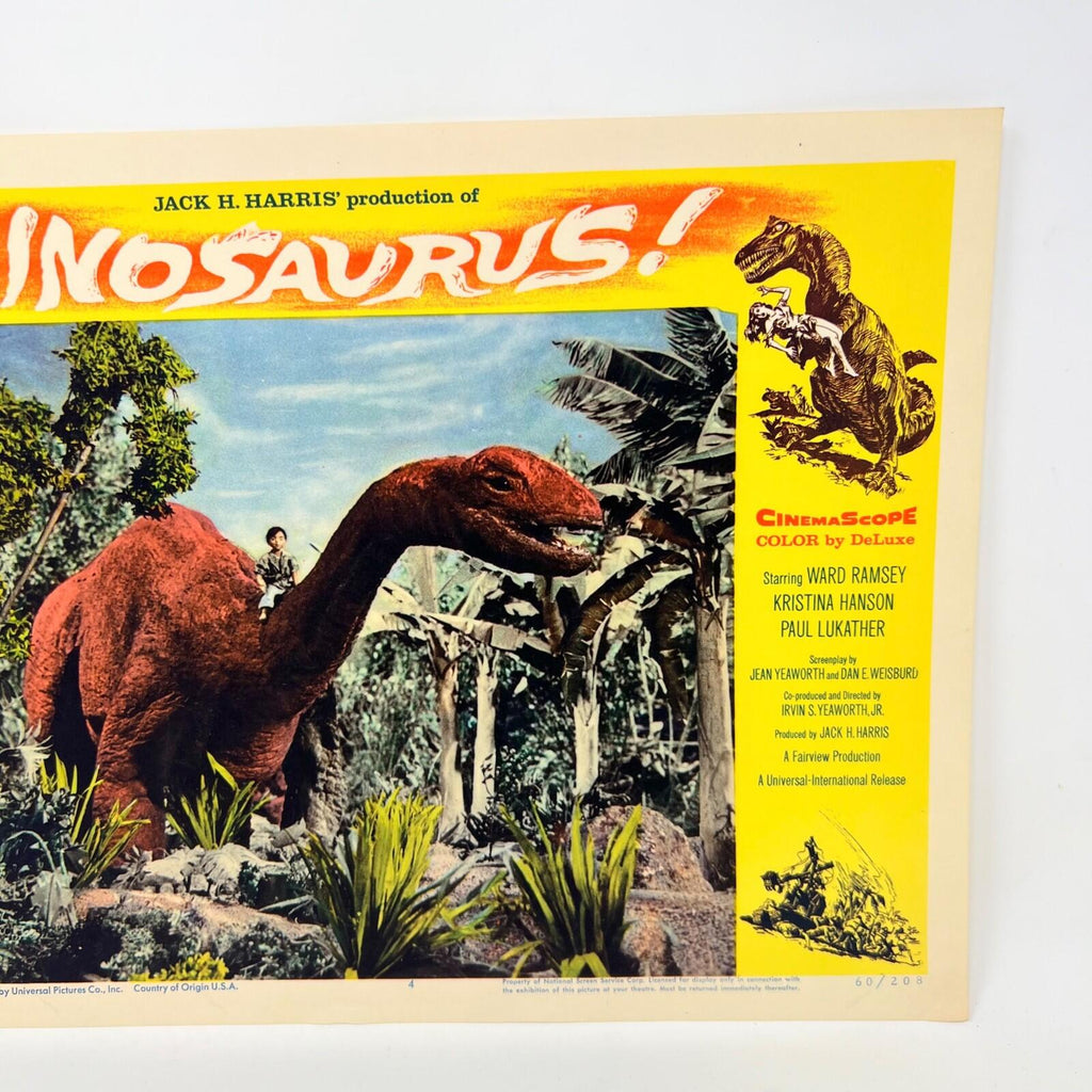 1960 Dinosaurus Collectible Movie Lobby Card No.4 Jack H. Harris