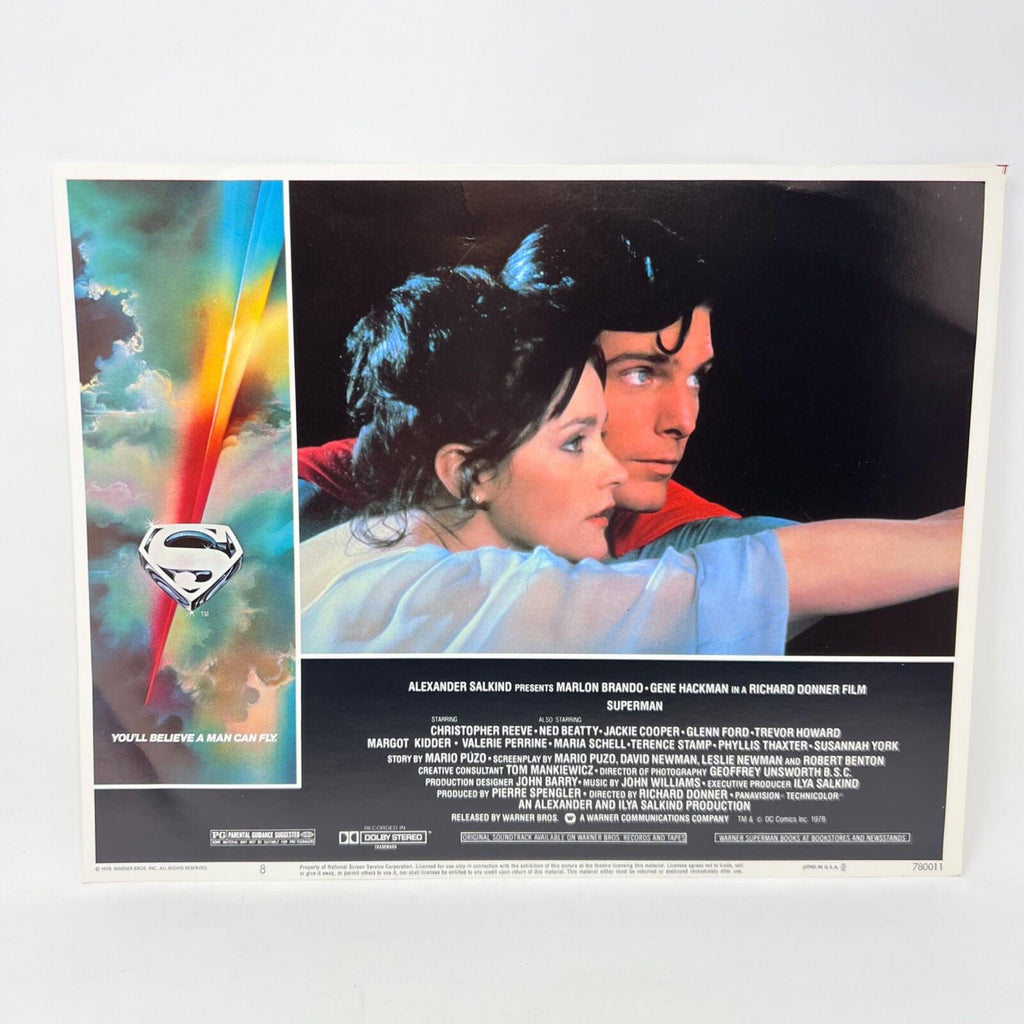1979 Superman Collectible Movie Lobby Card No.8 Christopher Reeve