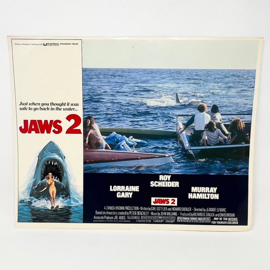 1978 Universal Studios Jaws 2 Horror Film Original Movie Lobby Card (c)