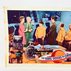 1962 The Three Stooges In Orbit Collectible Movie Lobby Card (g)