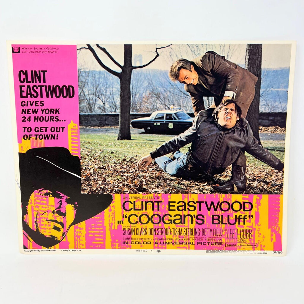 1968 Client Eastwood Coogan's Bluff Collectible Movie Lobby Card No.5
