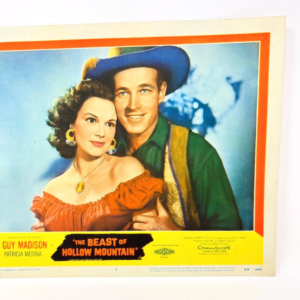 1956 The Beast Of Hollow Mountain  Vintage Movie Lobby Card No.2 Guy Madison