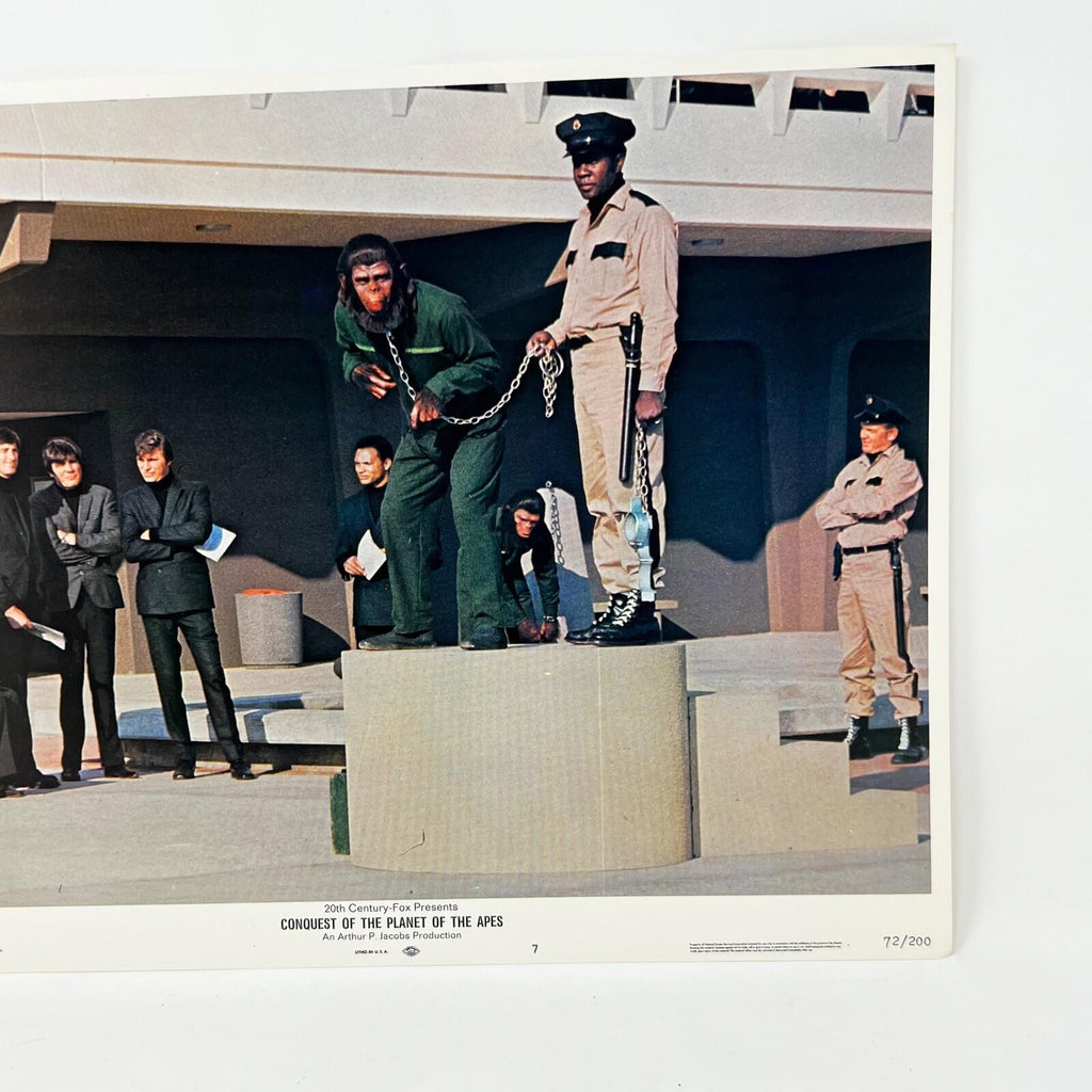 1972 Conquest of The Planet Of The Apes Collectible movie Lobby Card No.7