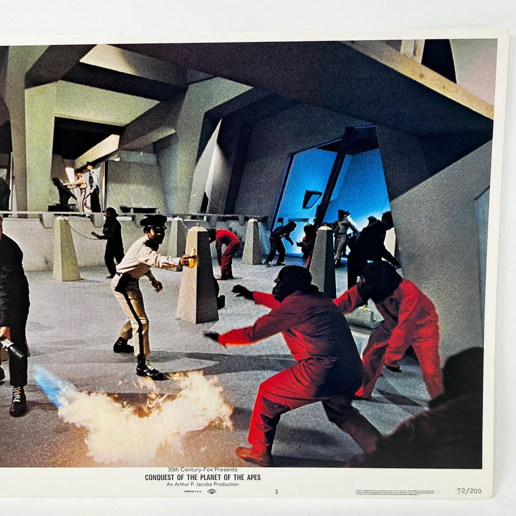 1972 Conquest of The Planet Of The Apes Collectible movie Lobby Card No.3