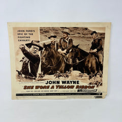 1954 John Wayne She Wore a Yellow Ribbon Collectible Movie Lobby Card (b)