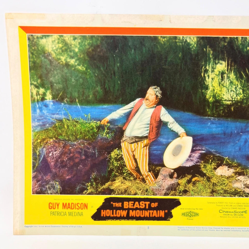 1956 The Beast Of Hollow Mountain  Vintage Movie Lobby Card No.5  Guy Madison