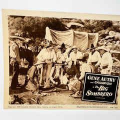 1956 Gene Autry The Big Sombrero Original Movie Lobby Card (g)